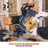 Evolution R255SMS-DB 255mm Double Bevel Sliding Mitre Saw With TCT Multi-Material Cutting Blade