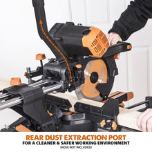 Evolution R255SMS-DB+ (110-230V) Double Bevel Sliding Mitre Saw With 255mm Multi-Material Cutting Blade and 255mm TCT Wood Blade