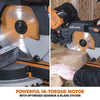 Evolution R255SMS-DB 255mm Double Bevel Sliding Mitre Saw With TCT Multi-Material Cutting Blade