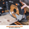 Evolution R255SMS-DB 255mm Double Bevel Sliding Mitre Saw With TCT Multi-Material Cutting Blade