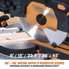 Evolution R255SMS-DB 255mm Double Bevel Sliding Mitre Saw With TCT Multi-Material Cutting Blade