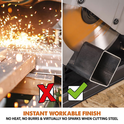 Evolution R355CPS Chop Saw with 355mm TCT Multi-Material Cutting Blade