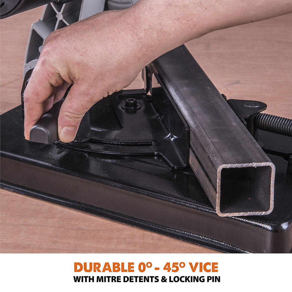 Evolution RAGE4 Chop Saw with 185mm TCT Multi-Material Cutting Blade