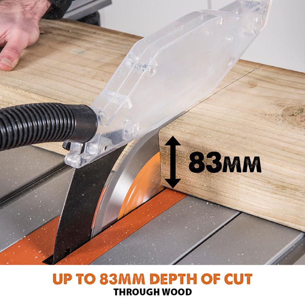 Evolution RAGE5-S (230V) Table Saw With 255mm Multi-Material Cutting Blade