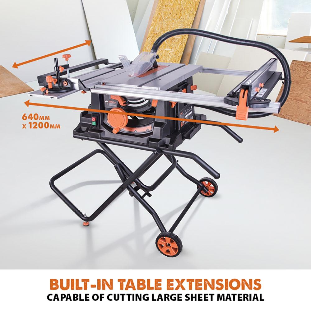 Evolution RAGE5-S (230V) Table Saw With 255mm Multi-Material Cutting Blade