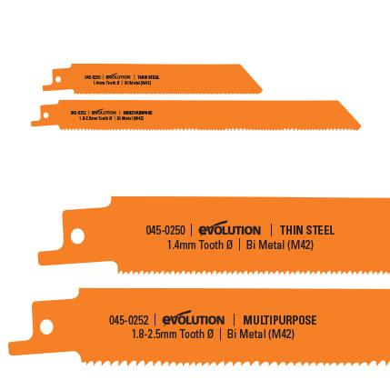 Evolution Multi-Material Cutting Reciprocating Saw Blades x2