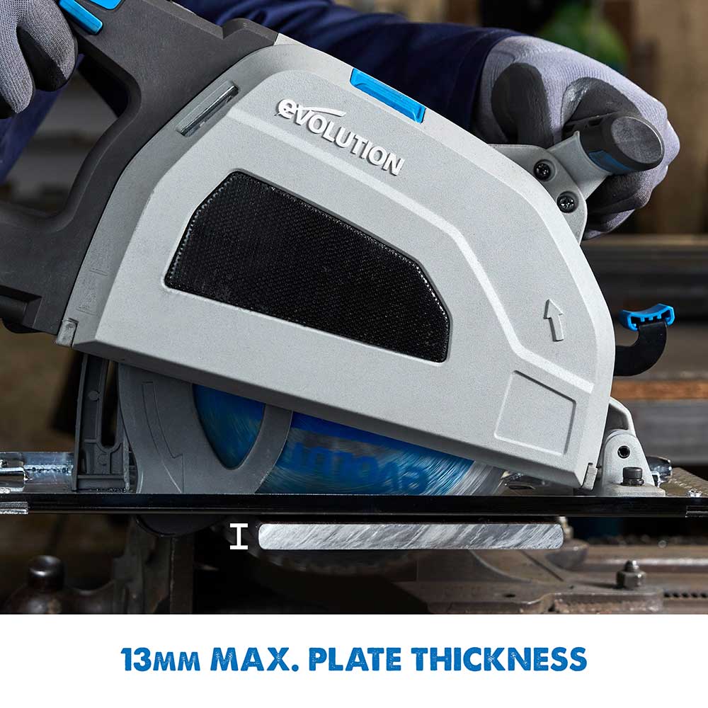 Evolution S210CCS Heavy-Duty Metal Cutting Circular Saw With 210mm TCT Mild Steel Cutting Blade