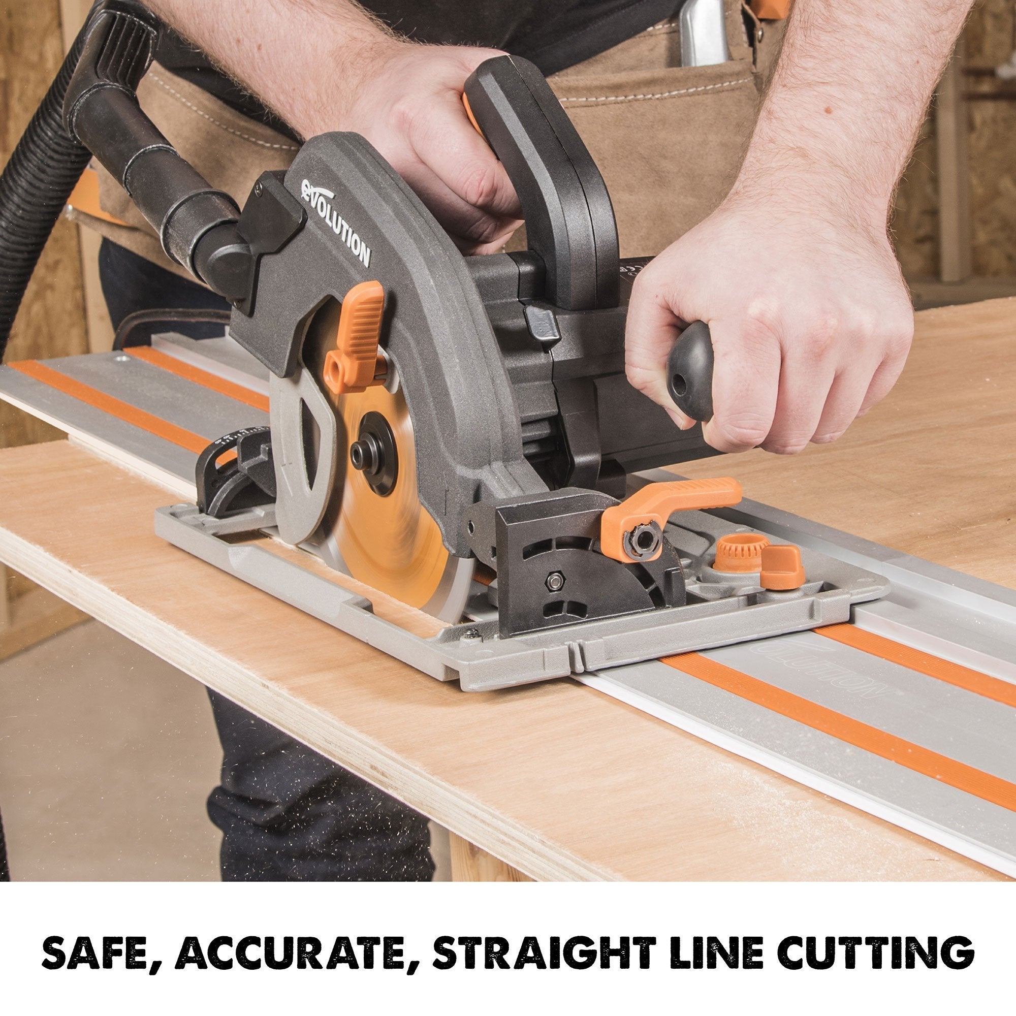 Evolution ST2800-G2 Universal 2.8m Circular Saw Track (2x 1400mm ) With Self-Aligning Connectors