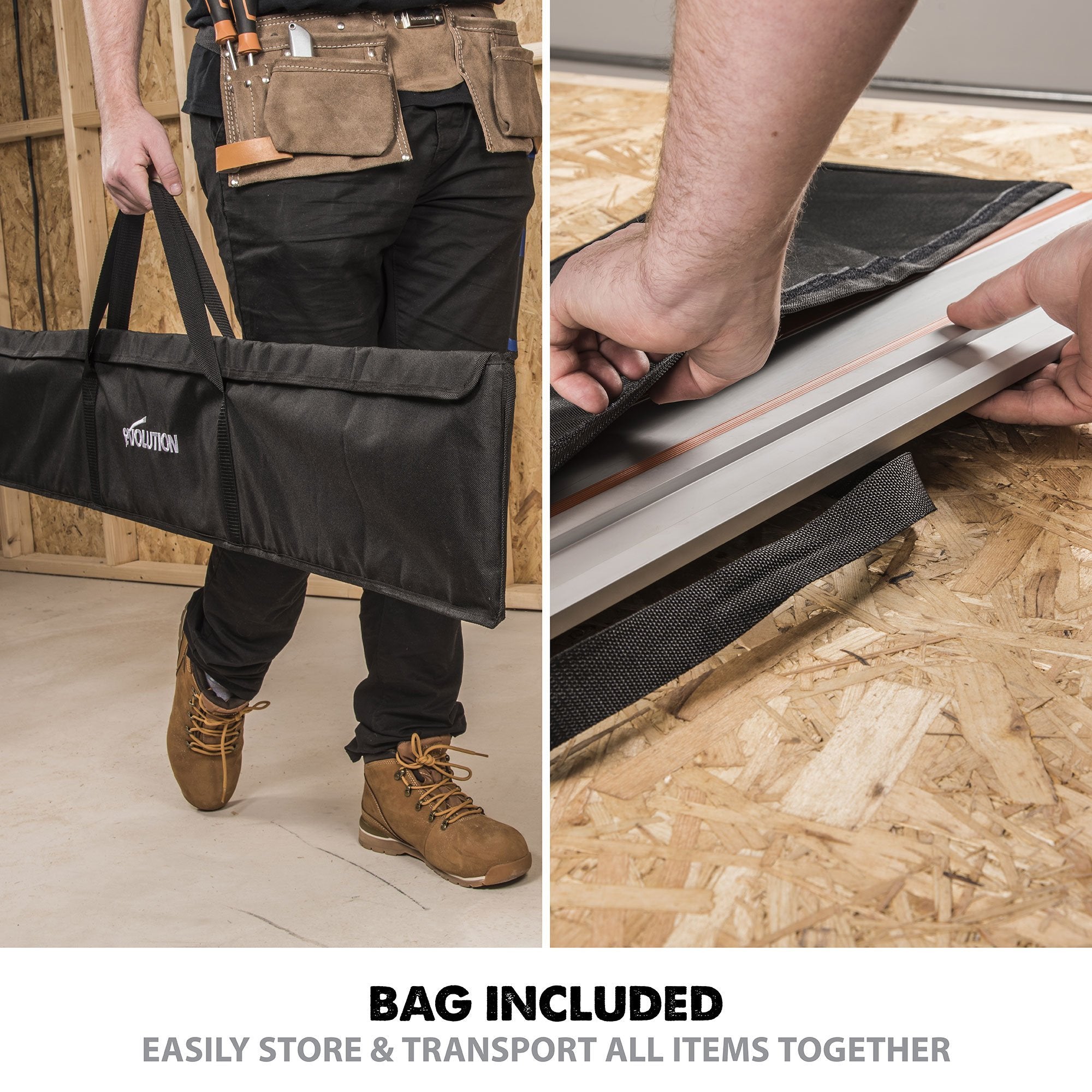 Evolution ST2800-G2 Universal 2.8m Circular Saw Track (2x 1400mm ) With Self-Aligning Connectors