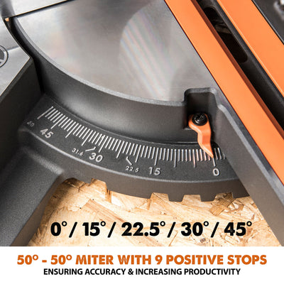 R255SMS+: Sliding Miter Saw With 10 in. Multi-Material Cutting Blade (Refurbished Like New)