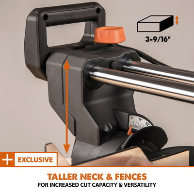 R255SMS+: Sliding Miter Saw With 10 in. Multi-Material Cutting Blade (Refurbished Like New)