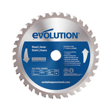 Lame de coupe Evolution 180 mm en acier doux 36 dents (pour scies circulaires et scies à onglet uniquement)
