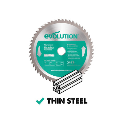 Evolution 230mm Aluminium Cutting 80T TCT Circular Saw Blade