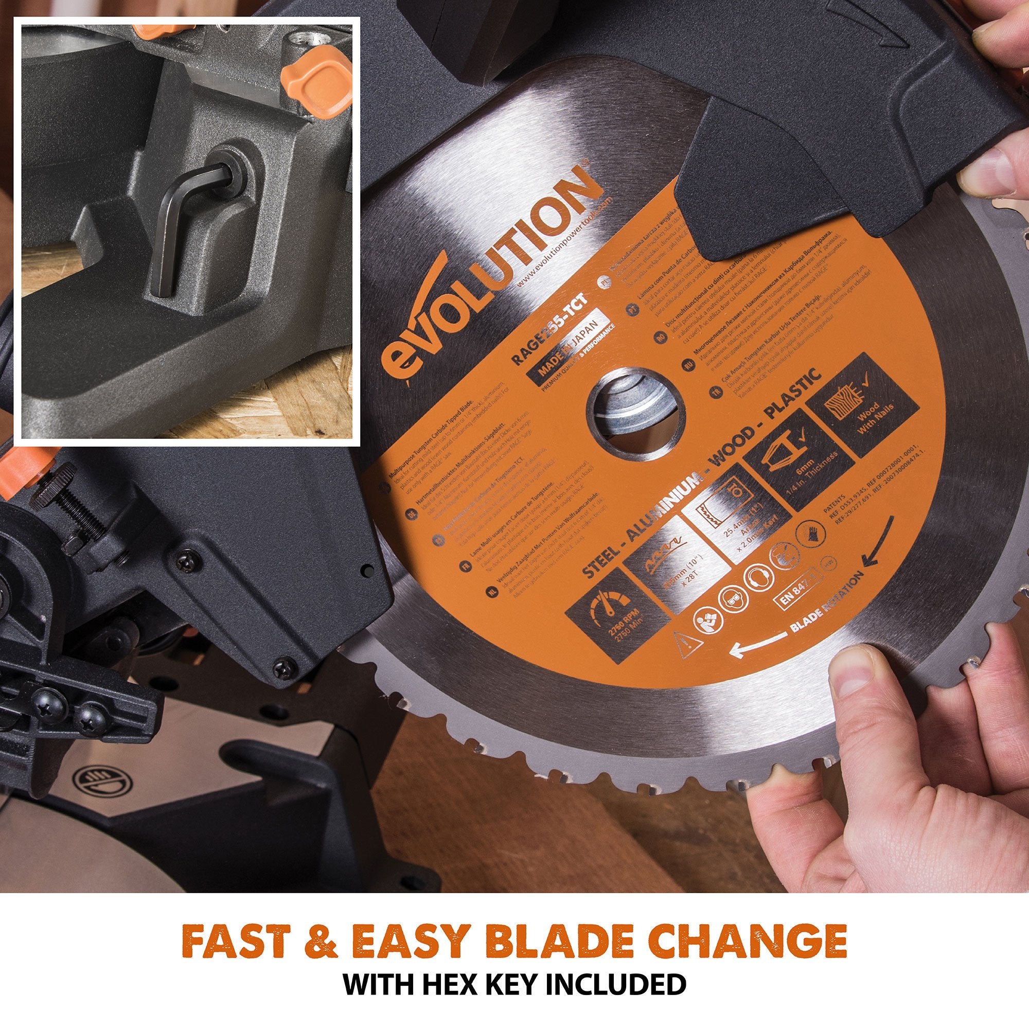 R255SMS+: Sliding Miter Saw With 10 in. Multi-Material Cutting Blade (Refurbished Like New)