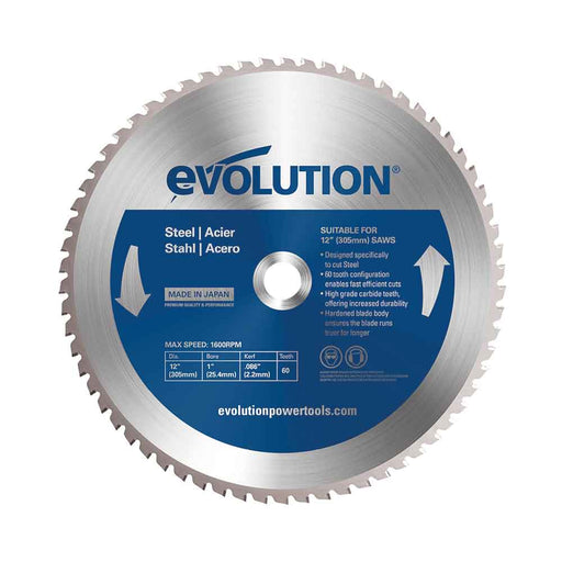 Evolution 305mm Mild Steel Cutting 60T Blade - Evolution Power Tools UK
