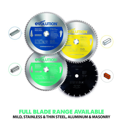 Evolution 305mm Mild Steel Cutting 60T TCT Chop Saw Blade