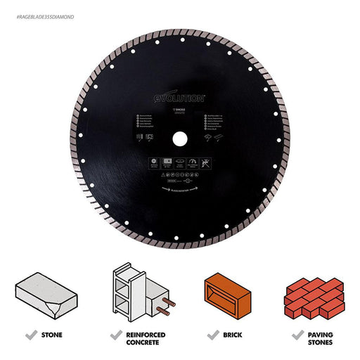 Evolution 355mm Diamond Blade - Evolution Power Tools UK