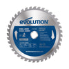 Evolution 185mm Mild Steel Cutting 40T TCT Mitre & Chop Saw Blade
