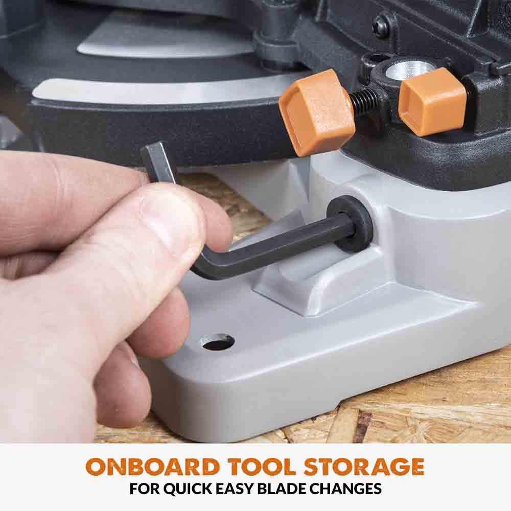 Evolution Cordless R185CMS-Li 185mm Compound Mitre Saw & Stand Bundle