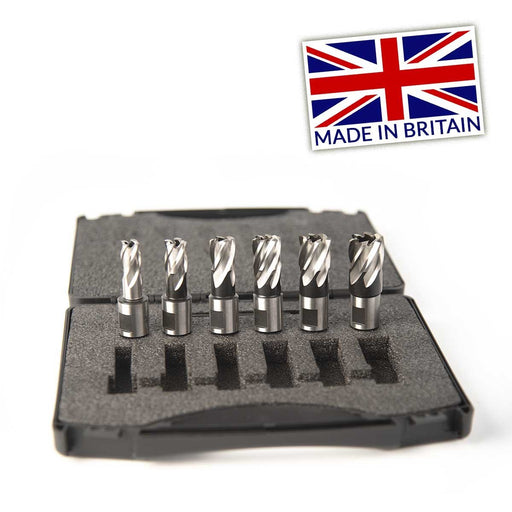 Evolution Cyclone Annular Mag Drill Cutters 6-Piece Kit (25mm Max Depth) - Evolution Power Tools UK