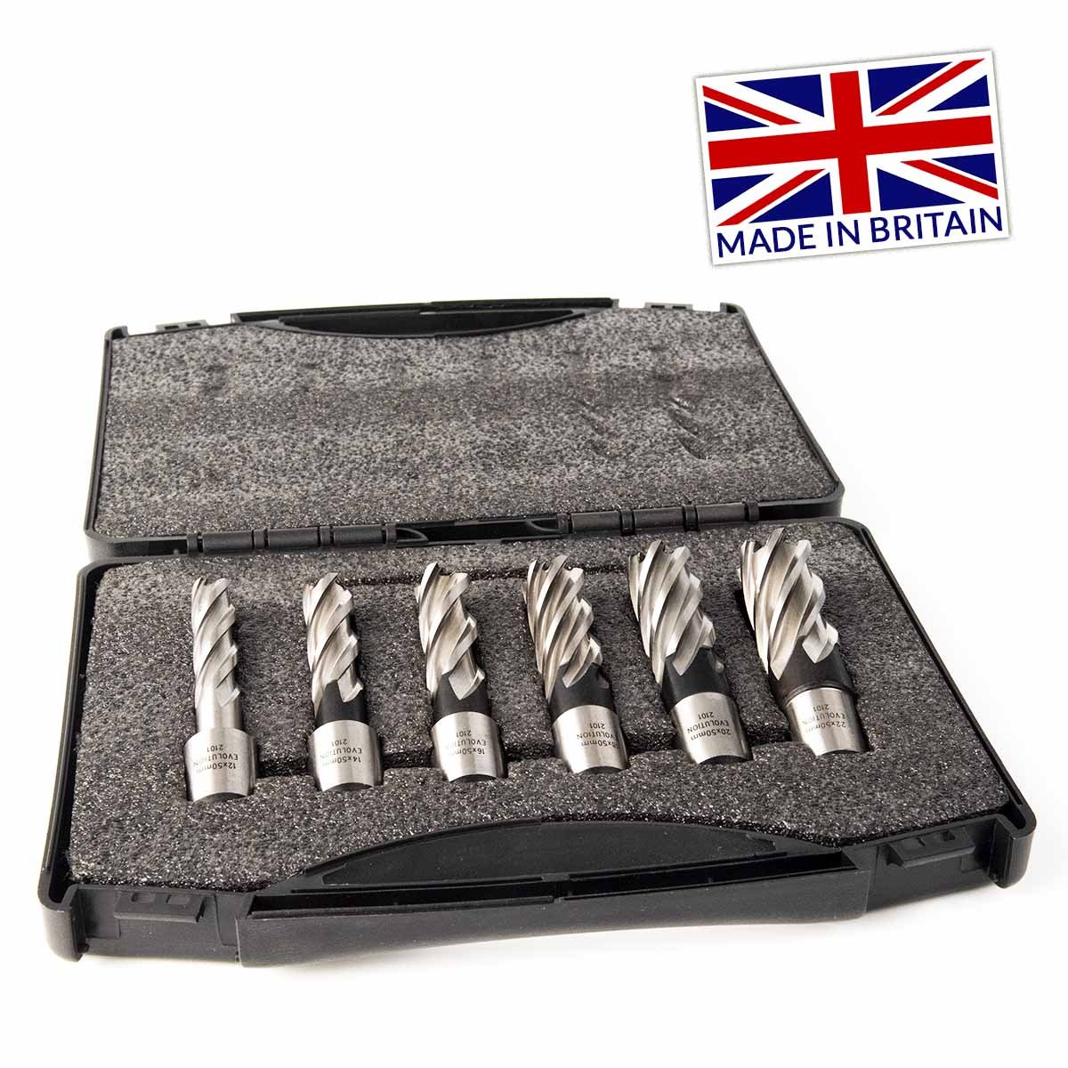 Evolution Cyclone Annular Mag Drill Cutter Kit 6-Piece 50mm Depth