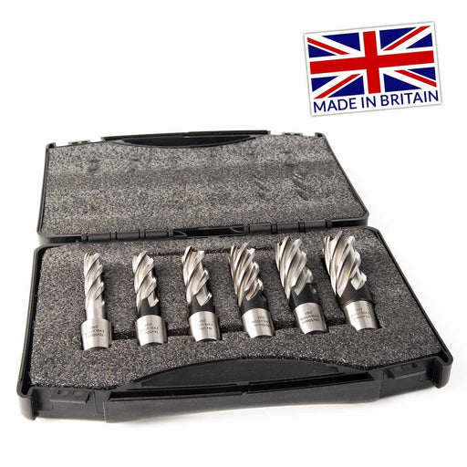 Evolution Cyclone Annular Mag Drill Cutters 6-Piece Kit (50mm Max Depth) - Evolution Power Tools UK