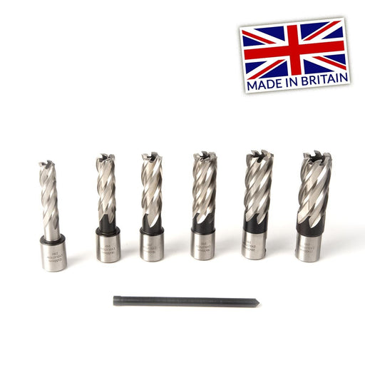 Evolution Cyclone Annular Mag Drill Cutters 6-Piece Kit (50mm Max Depth) - Evolution Power Tools UK