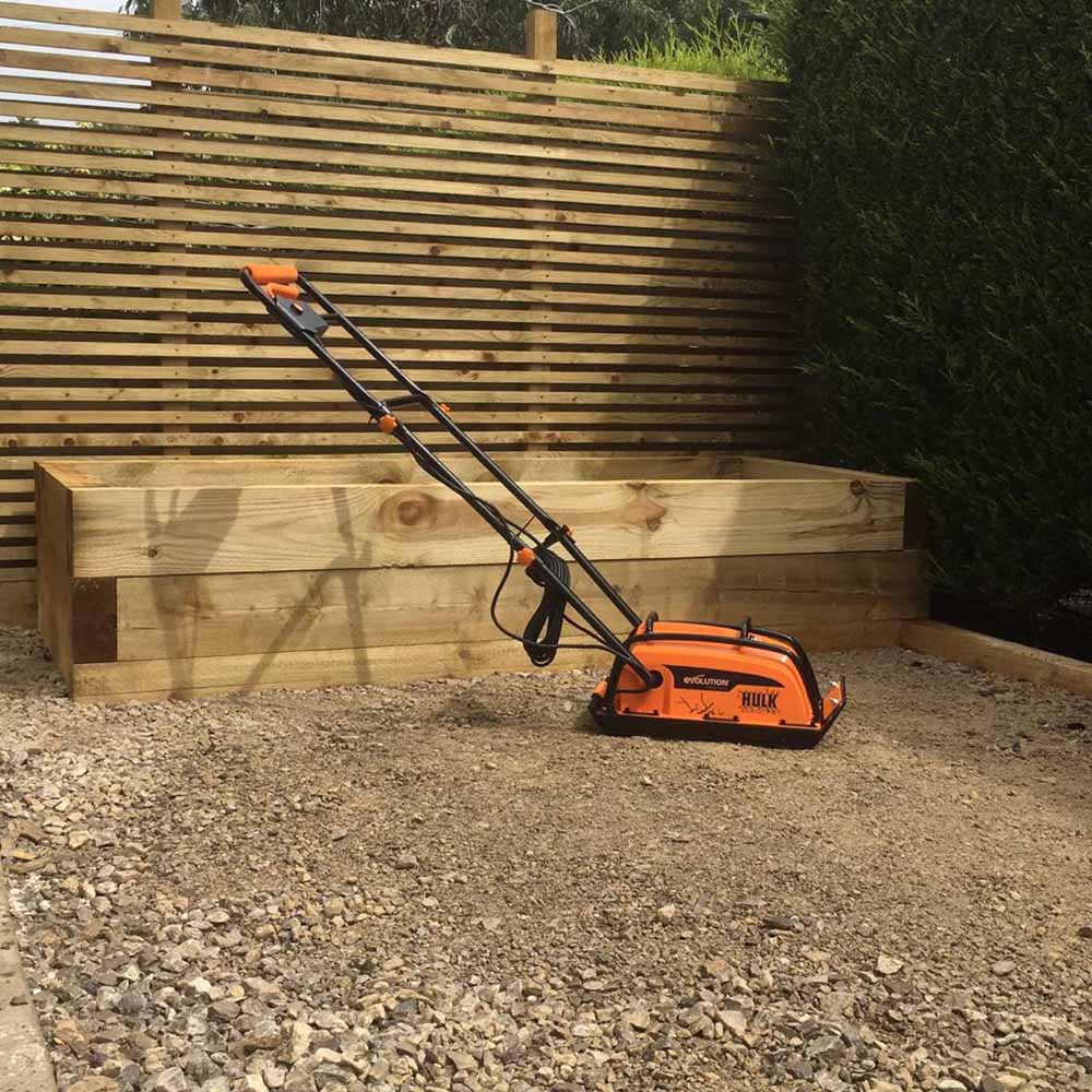 Evolution Hulk Electro Bundle - 230V Electric Compactor Wacker Plate & Paving Pad