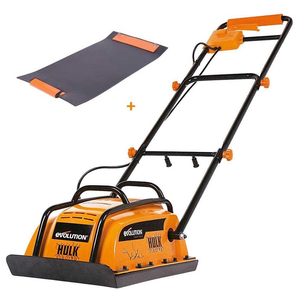 Evolution Hulk Electro Bundle - 230V Electric Compactor Wacker Plate & Paving Pad
