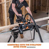 Evolution R185SMS+ 185mm Sliding Mitre Saw & Stand Bundle
