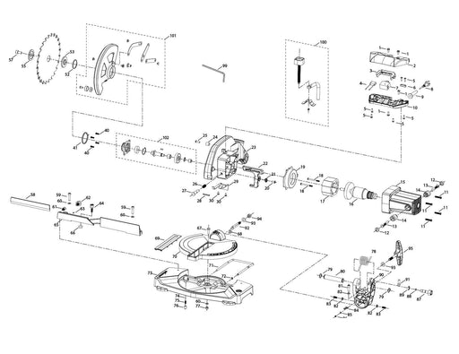 Evolution R210CMS Spares - Evolution Power Tools UK