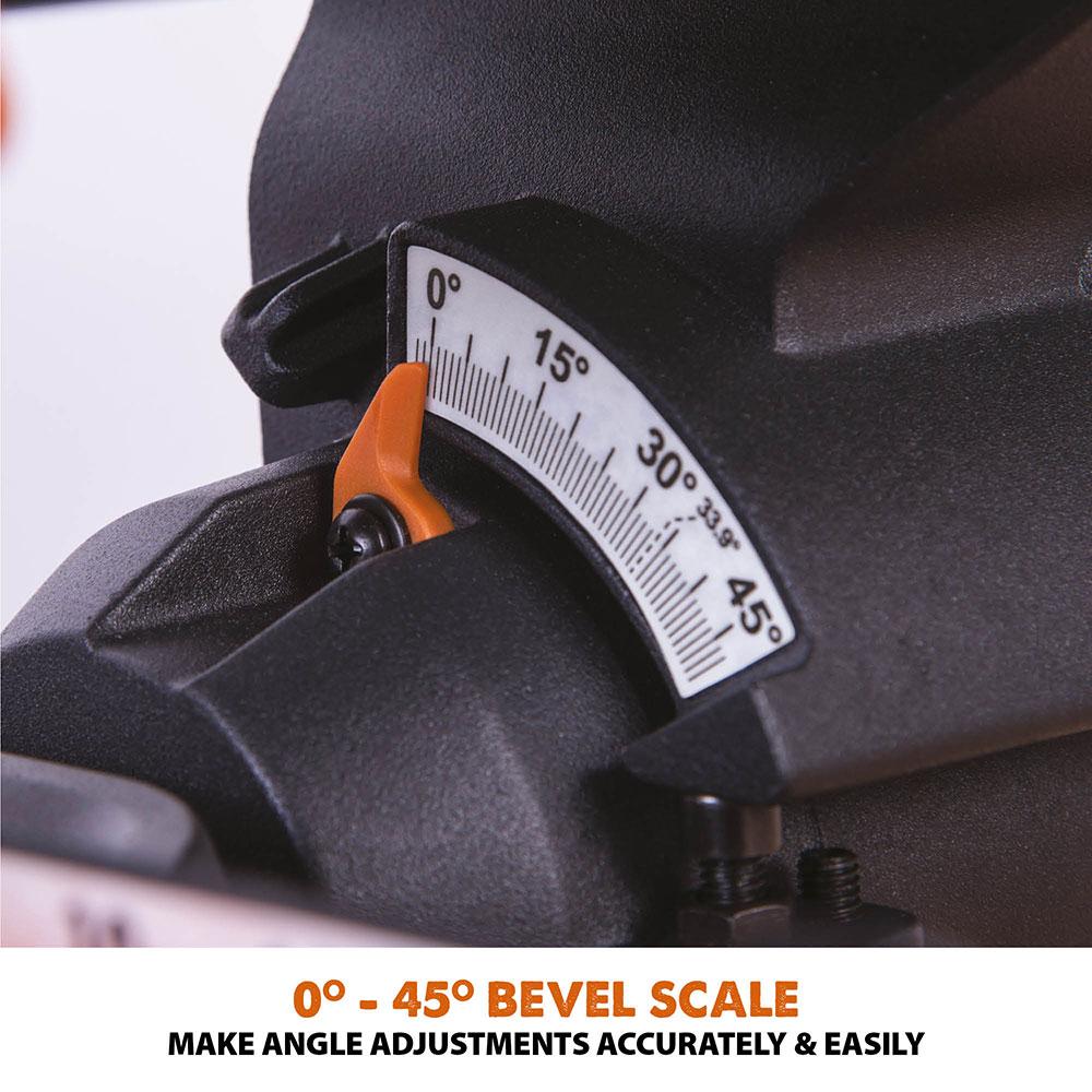 Evolution R210SMS+ 210mm Sliding Mitre Saw & Stand Bundle