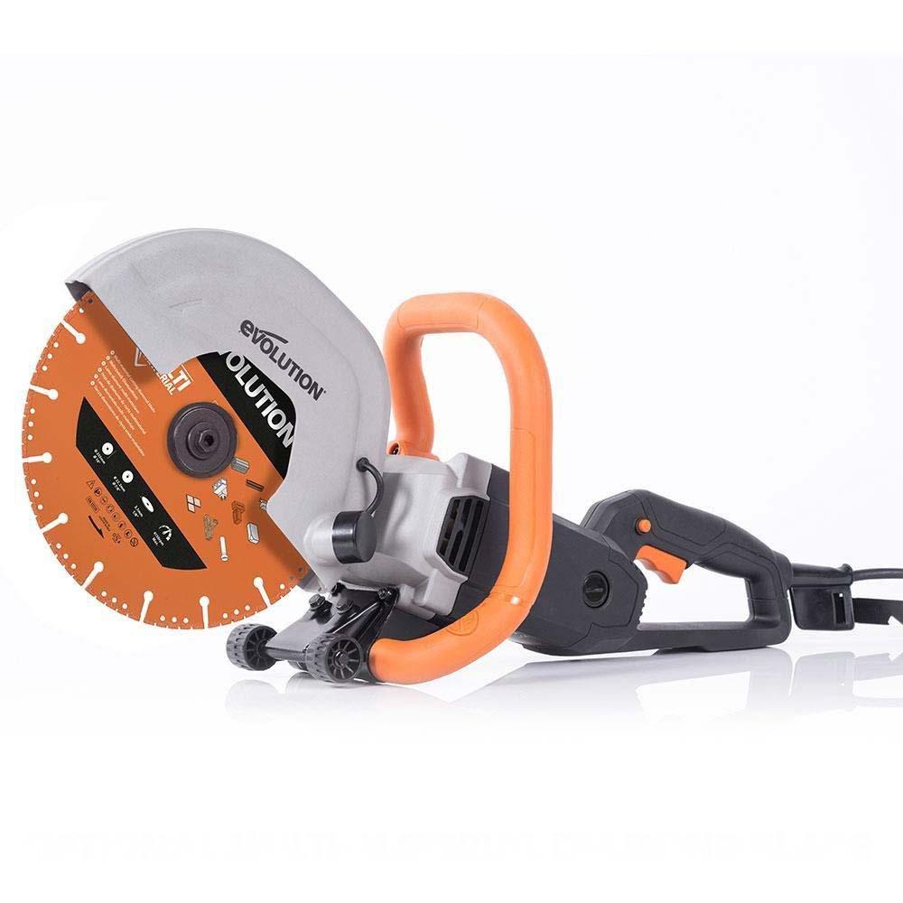 Evolution R230DCTX 230mm Electric Disc Cutter Concrete Saw, Bladeless