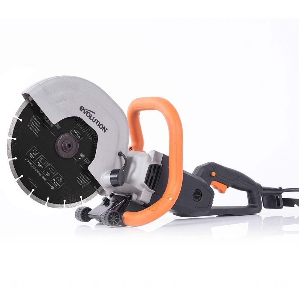 Evolution R230DCTX 230mm Electric Disc Cutter Concrete Saw, Bladeless
