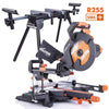 Evolution R255SMS+ 255mm Sliding Compound Mitre Saw & Stand Bundle