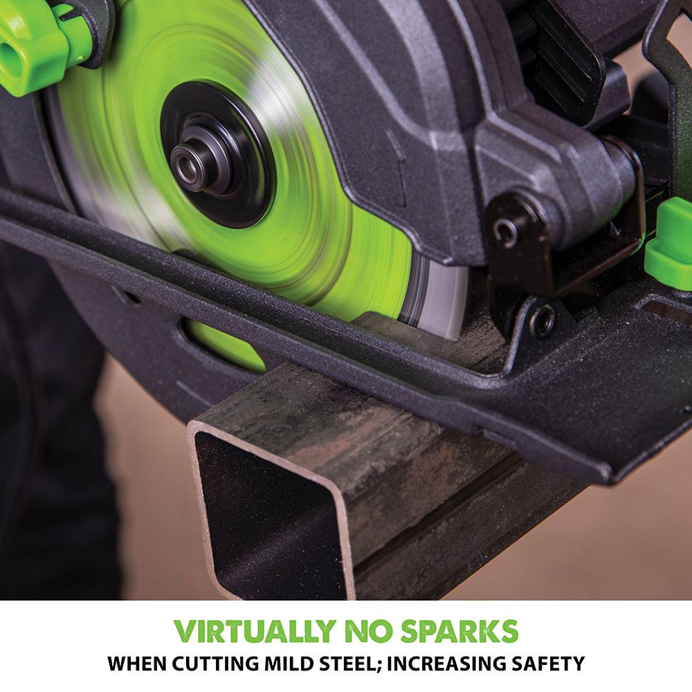 Evolution F165CCSL - 165mm Circular Saw with TCT Multi-Material Cutting Blade (230v)
