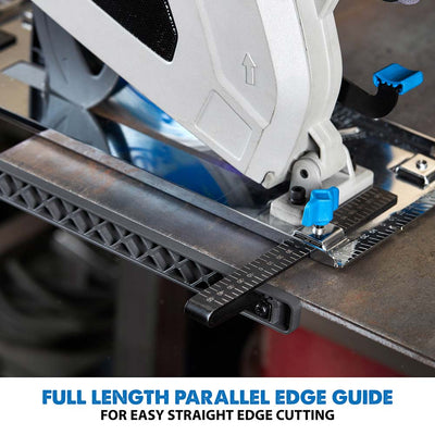 Evolution S210CCS 210mm Heavy Duty Metal Cutting Circular Saw Track Adaptor & 2.8m 2-Piece Track Kit Bundle