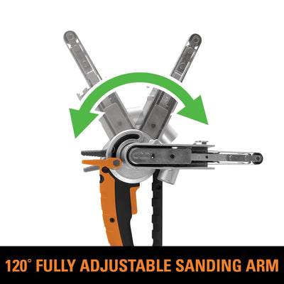 Ponceuse à bande fine électrique Evolution 400 W, lime électrique 230 V avec 3 bandes abrasives