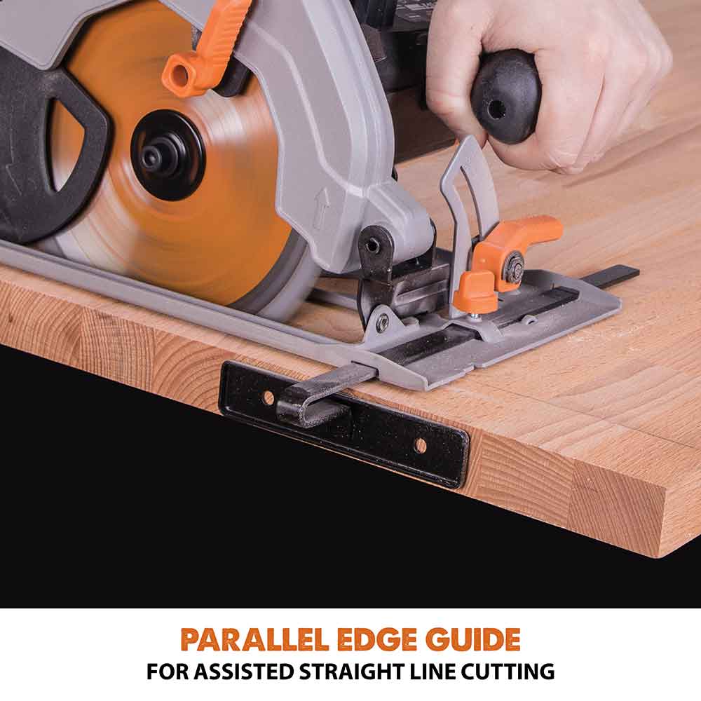 Scie circulaire Evolution R185CCSL 185 mm avec lame de coupe multi-matériaux TCT