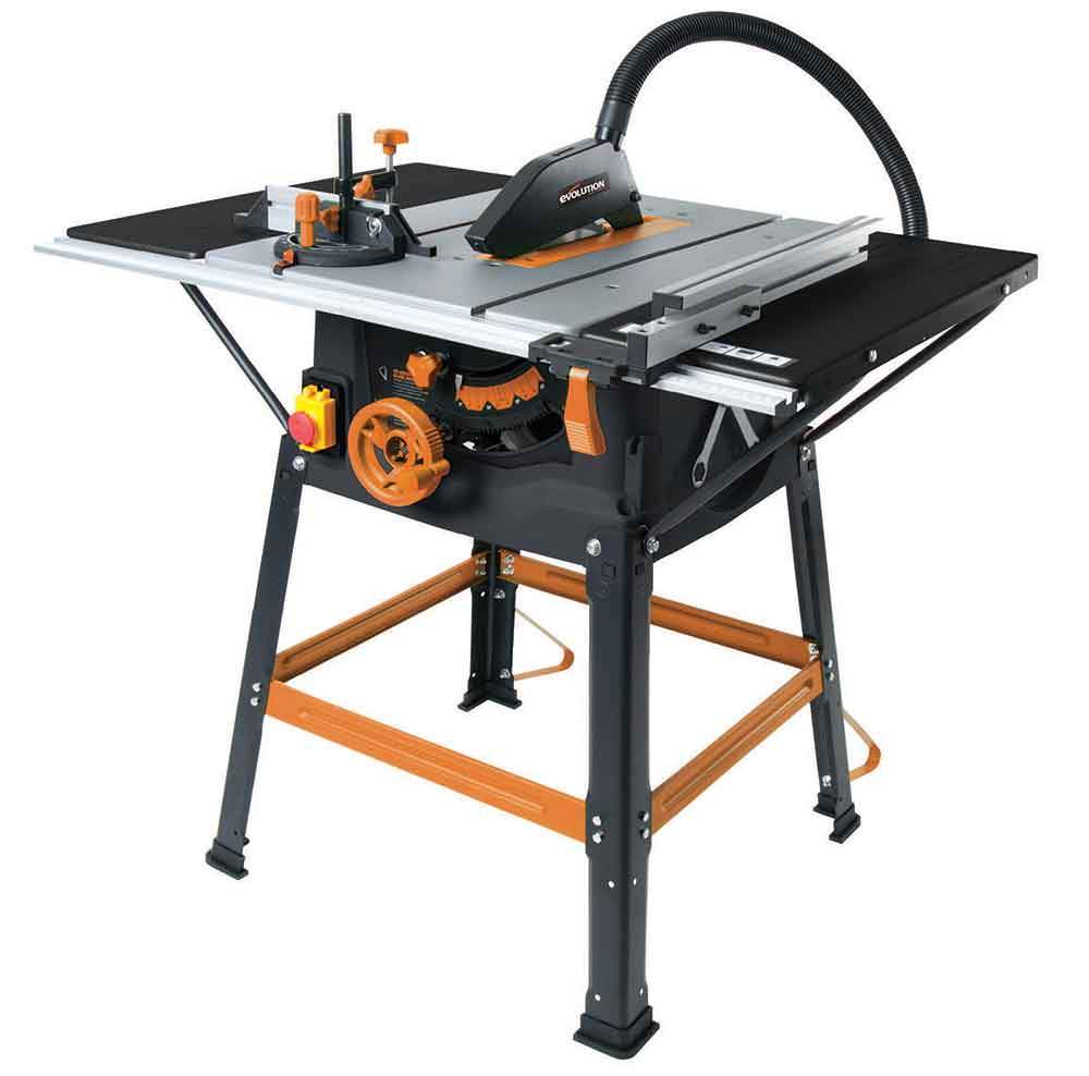 Evolution R255MTS 255mm Table Saw With TCT Multi-Material Cutting Blade (230v)