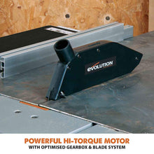 Evolution R255MTS 255mm Table Saw With TCT Multi-Material Cutting Blade (230v)