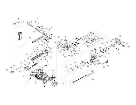 Evolution R255SMS & R255SMS+ Spare Parts (Base Section)