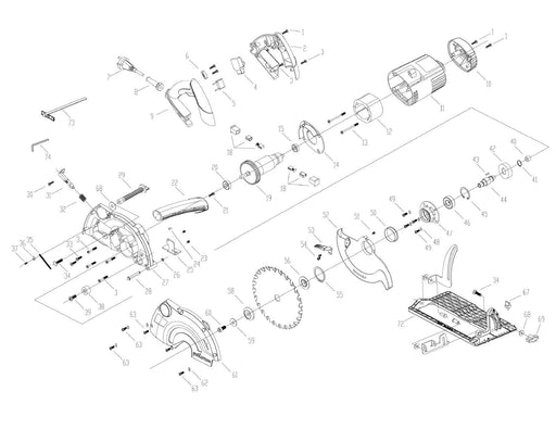 Evolution RAGE1-B: Spares - Evolution Power Tools UK