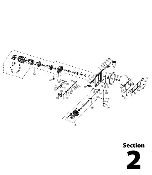 Evolution RAGE5-S Spares Section 2 - Evolution Power Tools UK