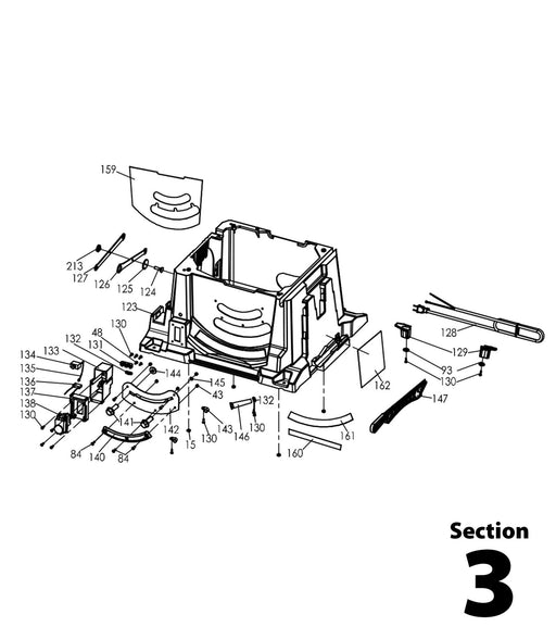 Evolution RAGE5-S Spares Section 3 - Evolution Power Tools UK